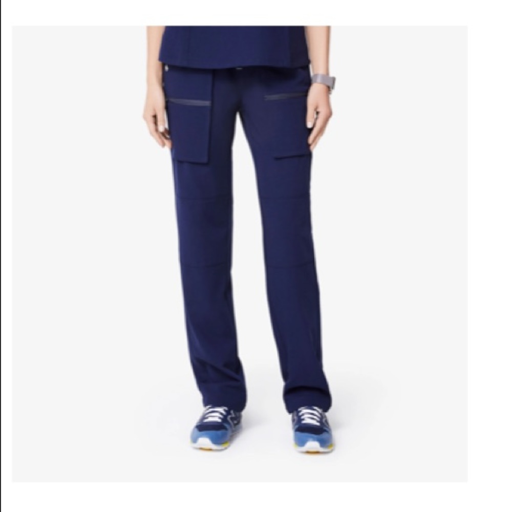 Navy blue. Figs Jema scrub pants.